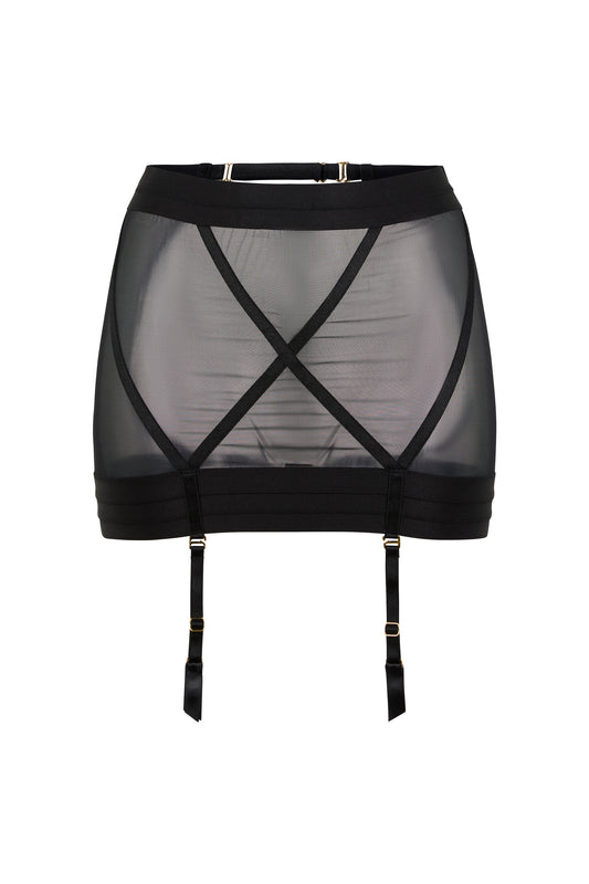 Kate Black Suspender Skirt