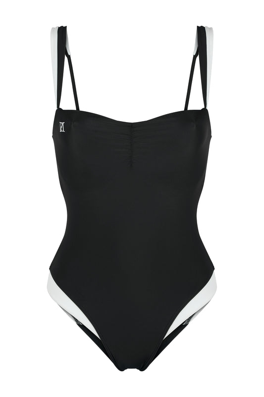 Monaco Swimsuit - Black/Ivory