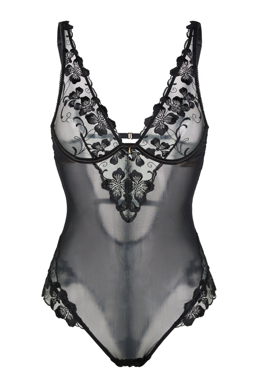 Valerie Black Bodysuit